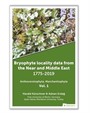 Bryophyte Locality Data From The Near and Middle East 1775-2019 Anthocerotophhyta, Marchantiophyta Vol. 1