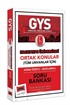GYS Hacettepe Üniversitesi Ortak Konular Konu Özetli Açıklamalı Soru Bankası
