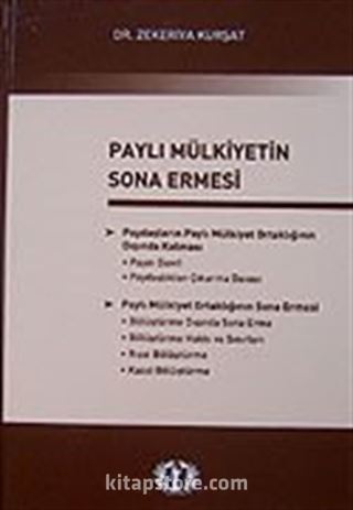 Paylı Mülkiyetin Sona Ermesi
