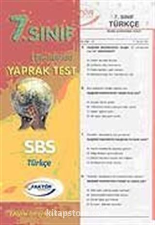7. Sınıf Türkçe Yaprak Test
