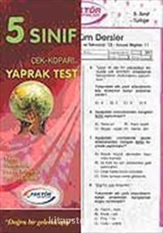 5. Sınıf Yaprak Test