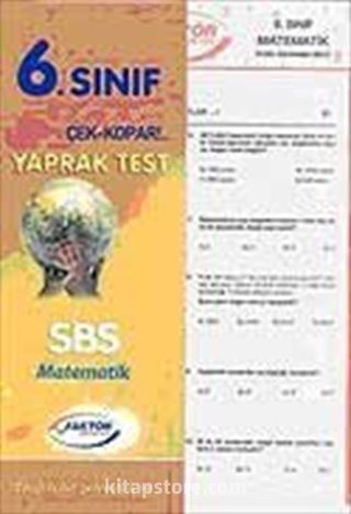 6. Sınıf Matematik Yaprak Test