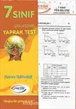 7. Sınıf Fen ve Teknoloji Yaprak Test