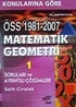 Konularına Göre ÖSS 1981-2007 Matematik Geometri 1 Sorular ve Çözümleri