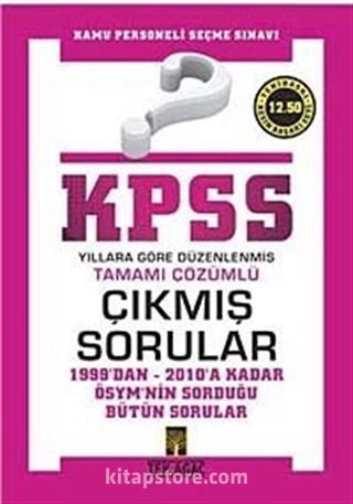 KPSS-Tek Kitap Tamamı Çözümlü Çıkmış Sorular