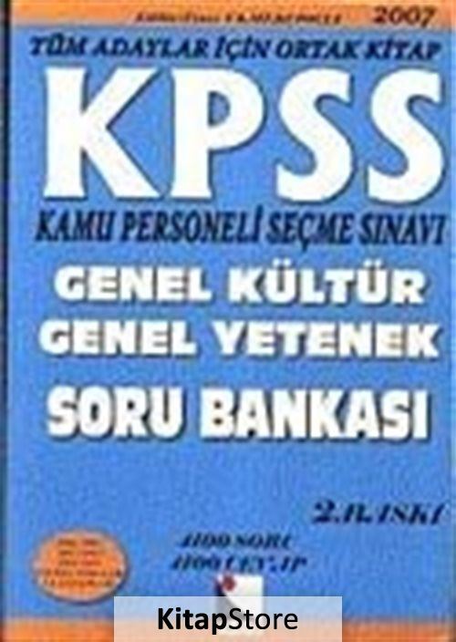 KPSS Genel Yetenek Genel Kültür Soru Bankası