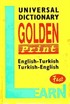 Golden Print Cep Sözlüğü / English-Turkish / Turkish-English (Plastik Kapak)