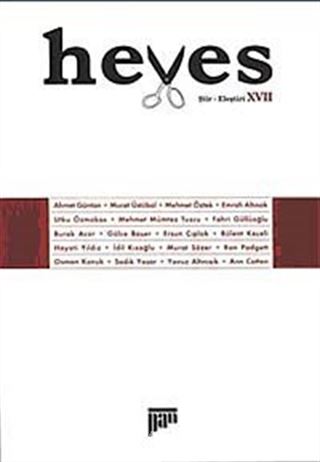 Heves / Nisan 2008 Cilt:XVII Şiir - Eleştiri Dergisi