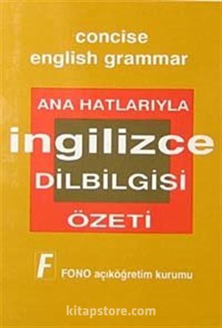 İngilizce Dilbilgisi Özeti