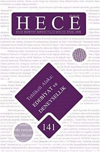 Sayı:141 Eylül 2008 Hece Aylık Edebiyat Dergisi