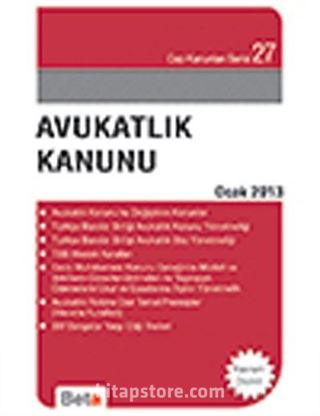 Avukatlık Kanunu / Cep 027