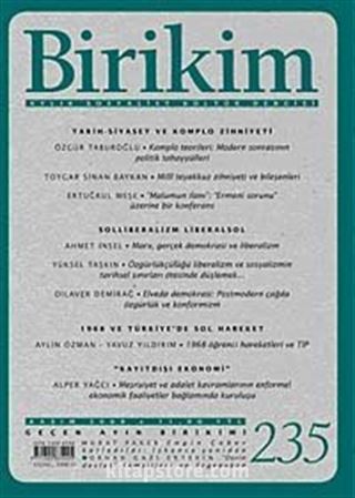 Birikim / Sayı:235 Yıl: 2008 / Aylık Sosyalist Kültür Dergisi