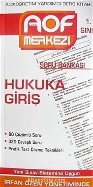 Hukuka Giriş Soru Bankası 1. Sınıf