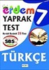 SBS'ye Hazırlık 7. Sınıf Türkçe Yaprak Test