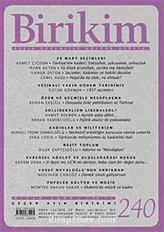 Birikim / Sayı:240 Yıl: 2009 / Aylık Sosyalist Kültür Dergisi