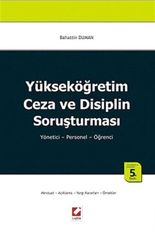 Yükseköğretim Ceza ve Disiplin Soruşturması