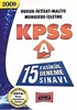 KPSS-A 15 Fasikül Deneme Sınavı