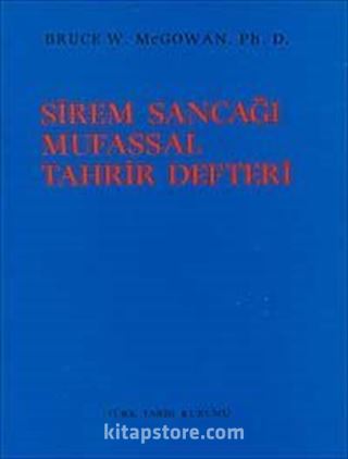 Sirem Sancağı Mufassal Tahrir Defteri