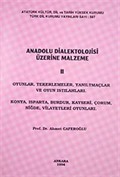 Anadolu Dialektolojisi Üzerine Malzeme II