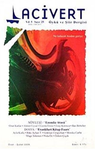 Lacivert Öykü ve Şiir Dergisi Yıl:5 Sayı:25 Ocak-Şubat 2009