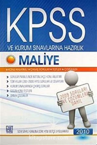 KPSS ve Kurum Sınavlarına Hazırlık-Maliye
