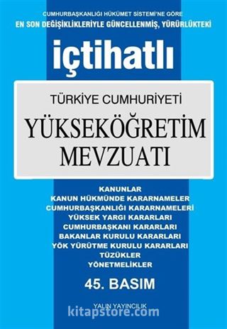 Yükseköğretim Mevzuatı Mayıs 2024