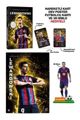 Lewandowski - Sahanın Yıldızları - 3D Biblo, Hareketli Kart, Dev Poster ve Futbolcu Kartı Hediyeli!
