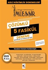 Müessir Adli Hakimlik Denemeleri- 2025 Çözümlü 5 Deneme
