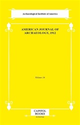 American Journal of Archaeology, 1912
