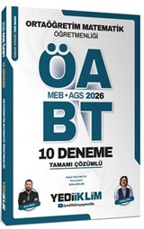 2026 MEB AGS ÖABT Ortaöğretim Matematik Öğretmenliği Tamamı Çözümlü 10 Deneme