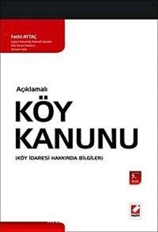 Açıklamalı Köy Kanunu