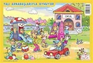 Tali Arkadaşlarıyla Oynuyor (Yapboz)