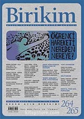 Birikim / Sayı:264-265 Yıl: 2011 / Aylık Sosyalist Kültür Dergisi