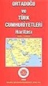 Ortadoğu ve Türk Cumhuriyetleri Haritası/ Middle East and Asian Turkish Republics Road Map