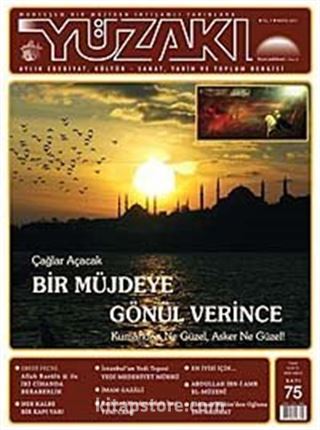 Yüzakı Aylık Edebiyat, Kültür, Sanat, Tarih ve Toplum Dergisi/Sayı:75 Mayıs 2011