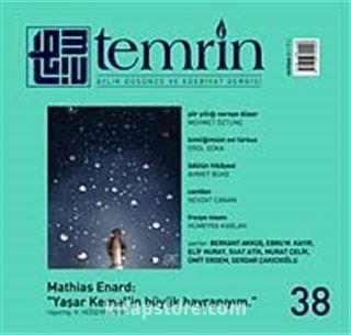 Temrin Aylık Düşünce ve Edebiyat Dergisi Sayı:38 Haziran 2011 (Sonsuzla Sek Sek İsimli Kitap Hediye)