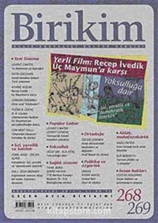 Birikim / Sayı:268-269 Yıl: 2011 / Aylık Sosyalist Kültür Dergisi
