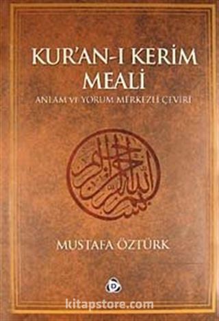 Kur'an-ı Kerim ve Meali / Rahle Boy (Ciltli)