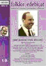 Folklor / Edebiyat Halkbilim, Etnoloji, Antropoloji, Edebiyat Şerif Baykurt Özel Bölümü 1992 / 2, Sayı: 18