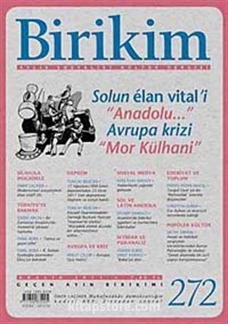 Birikim / Sayı:272 Yıl: 2011 / Aylık Sosyalist Kültür Dergisi