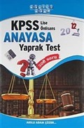 2012 KPSS Anayasa Yaprak Test / Lise-Önlisans