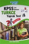 2012 KPSS Türkçe Yaprak Test / Lise-Önlisans