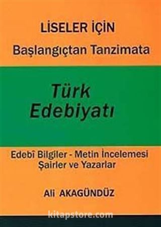 Başlangıçtan Tanzimata Türk Edebiyatı