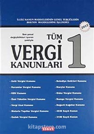 2012 Tüm Vergi Kanunları (2 cilt takım)