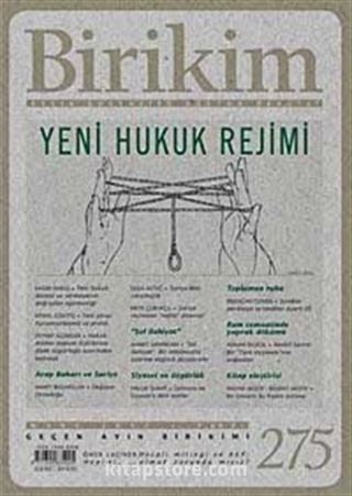 Birikim / Sayı:275 Yıl: 2012 / Aylık Sosyalist Kültür Dergisi