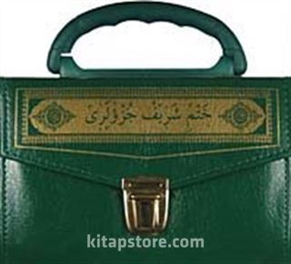 Kur'an-ı Kerim Hatim Cüzleri / 30 Cüz Deri Çantalı Cep Boy (Kod:129)