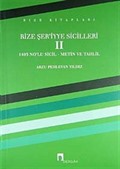 Rize Şer'iyye Sicilleri -2