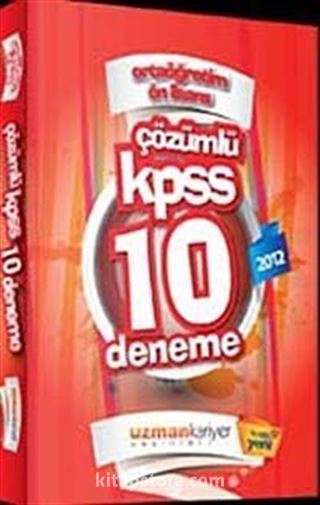 2012 KPSS Ortaöğretim Ön lisans 10 Deneme Sınavı (Tamamı Çözümlü)