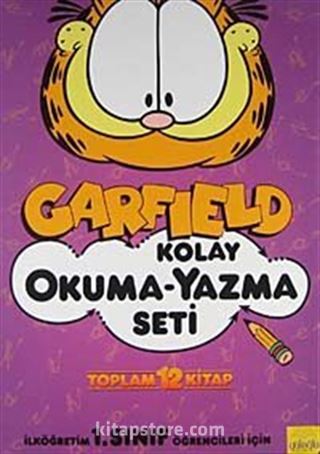 Garfield Kolay Okuma-Yazma Seti (12 Kitap)