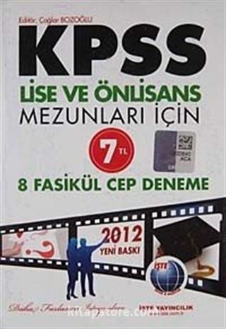 2012 KPSS Lise ve Önlisans Mezunları İçin 8 Fasikül Cep Deneme